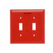 Pass And Seymour TP 2 Toggle Emergency Red With Black Silk Screen (TP2ERED)