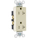 Pass And Seymour Tamper-Resistant Decorator Receptacle 20A 125V Side And Back Wire Ivory (TR26362I)