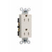 Pass And Seymour Tamper-Resistant Decorator Receptacle 15A 125V Side And Back Wire Ivory (TR26262I)