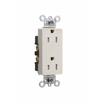 Pass And Seymour Tamper-Resistant Decorator Receptacle 15A 125V Side And Back Wire Red (TR26262RED)