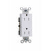 Pass And Seymour Tamper-Resistant Decorator Receptacle 15A 125V Side And Back Wire White (TR26262W)