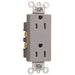 Pass And Seymour Tamper-Resistant Decorator Receptacle 15A 125V Side Wire Gray (TR26242GRY)