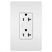 Pass And Seymour Tamper-Resistant Decorator Receptacle 20A 125V Side And Back Wire White (TR26352W)