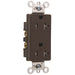 Pass And Seymour Tamper-Resistant Decorator Receptacle 20A 125V Side Wire Brown (TR26342)