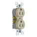 Pass And Seymour Tamper-Resistant Duplex Receptacle 15A/125V Ivory (3232TRNAI)