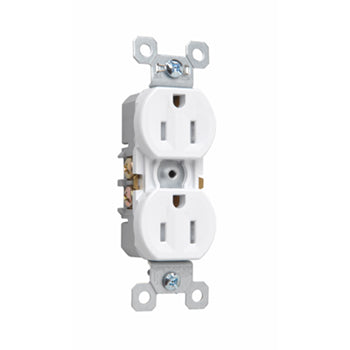 Pass And Seymour Tamper-Resistant Duplex Receptacle 15A/125V Self Ground White (3232TRSW)