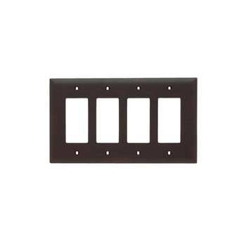 Pass And Seymour Trademaster Wall Plate Jumbo 4-Gang 4 Decorator (TPJ264)