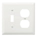 Pass And Seymour Trademaster Plate 2-Gang 1 Toggle 1 Duplex White (TP18W)