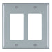 Pass And Seymour Trademaster Plate 2-Gang 2 Decorator Gray (TP262GRY)
