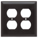 Pass And Seymour Trademaster Plate 2-Gang 2 Duplex Brown (TP82)
