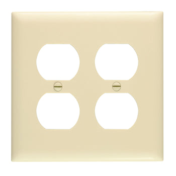 Pass And Seymour Trademaster Plate 2-Gang 2 Duplex Gray (TP82GRY)