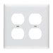 Pass And Seymour Trademaster Plate 2-Gang 2 Duplex White (TP82W)