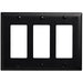 Pass And Seymour Trademaster Plate 3-Gang 3 Decorator Black (TP263BK)