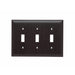 Pass And Seymour Trademaster Plate 3-Gang 3 Toggle Brown (TP3)