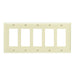 Pass And Seymour Trademaster Plate 5-Gang 5 Decorator Ivory (TP265I)