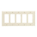 Pass And Seymour Trademaster Plate 5-Gang 5 Decorator Light Almond (TP265LA)