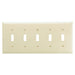 Pass And Seymour Trademaster Plate 5-Gang 5 Toggle Ivory (TP5I)