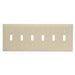Pass And Seymour Trademaster Plate 6-Gang 6 Toggle Ivory (TP6I)