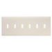 Pass And Seymour Trademaster Plate 6-Gang 6 Toggle Light Almond (TP6LA)