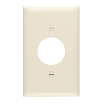 Pass And Seymour Trademaster Plate 1-Gang 1 Single Receptacle Light Almond (TP7LA)