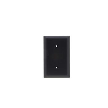 Pass And Seymour Trademaster Plate 1-Gang Blank Strap Mount Black (TP14BK)