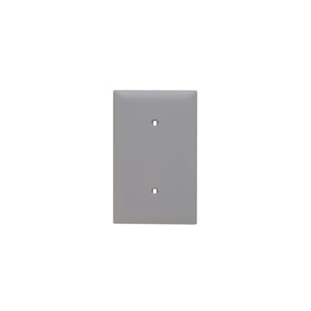 Pass And Seymour Trademaster Plate 1-Gang Blank Strap Mount Gray (TP14GRY)