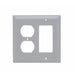Pass And Seymour Trademaster Plate 2-Gang 1 Duplex 1 Decorator Gray (TP826GRY)