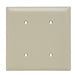 Pass And Seymour Trademaster Plate 2-Gang Blank Strap Mount Ivory (TP24I)