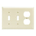 Pass And Seymour Trademaster Plate 3-Gang 2 Toggle 1 Duplex Gray (TP28GRY)