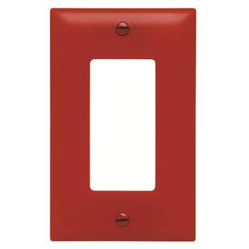 Pass And Seymour Trademaster Wall Plate 1-Gang Decorator Red (TP26RED)