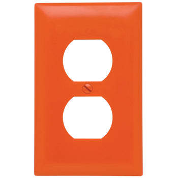 Pass And Seymour Trademaster Wall Plate 1-Gang Duplex Orange (TP8OR)