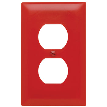 Pass And Seymour Trademaster Wall Plate 1-Gang Duplex Red (TP8RED)