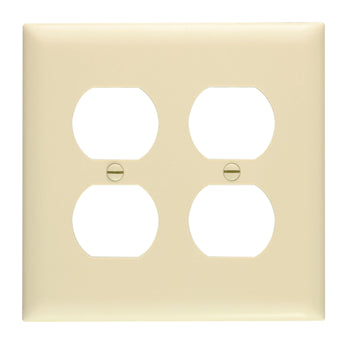 Pass And Seymour Trademaster Wall Plate 2-Gang 2 Duplex Orange (TP82OR)