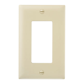 Pass And Seymour Trademaster Wall Plate 1-Gang 1 Decorator Ivory (TP26I)