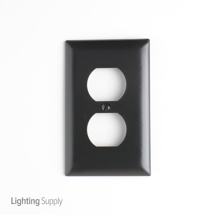 Pass And Seymour Trademaster Wall Plate 1-Gang 1 Duplex Black (TP8BK)