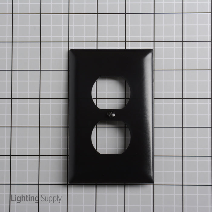 Pass And Seymour Trademaster Wall Plate 1-Gang 1 Duplex Black (TP8BK)