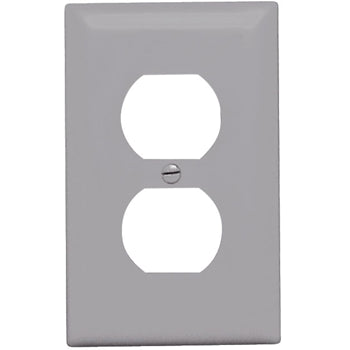 Pass And Seymour Trademaster Wall Plate 1-Gang 1 Duplex Gray (TP8GRY)