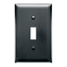 Pass And Seymour Trademaster Wall Plate 1-Gang 1 Toggle Black (TP1BK)