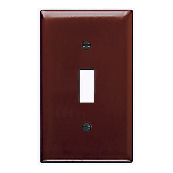 Pass And Seymour Trademaster Wall Plate 1-Gang 1 Toggle Brown (TP1)