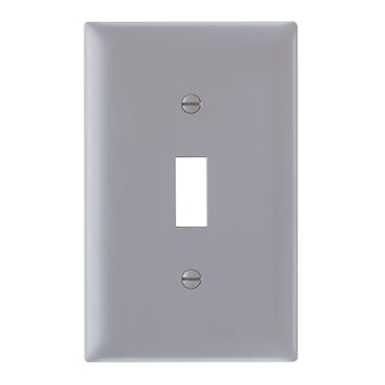 Pass And Seymour Trademaster Wall Plate 1-Gang 1 Toggle Gray (TP1GRY)