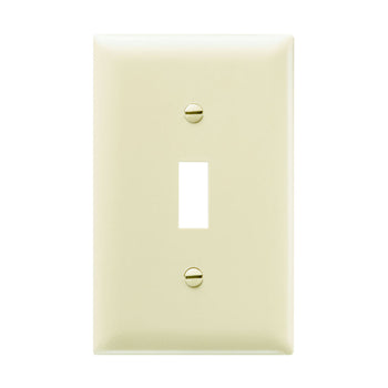 Pass And Seymour Trademaster Wall Plate 1-Gang 1 Toggle Ivory (TP1I)