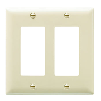 Pass And Seymour Trademaster Wall Plate 2-Gang 2 Decorator Orange (TP262OR)