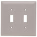 Pass And Seymour Trademaster Wall Plate 2-Gang 2 Toggle Gray (TP2GRY)