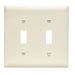 Pass And Seymour Trademaster Wall Plate 2-Gang 2 Toggle Light Almond (TP2LA)