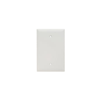 Pass And Seymour Trademaster Wall Plate Jumbo 1-Gang Blank White (TPJ13W)