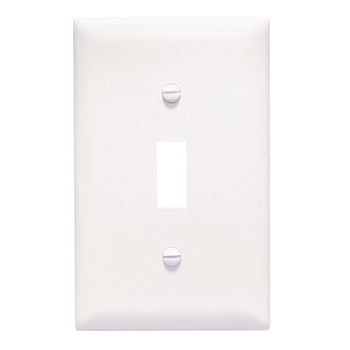 Pass And Seymour Trademaster Wall Plate Jumbo 1-Gang Toggle White (TPJ1W)