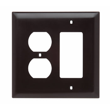 Pass And Seymour Trademaster Wall Plate Jumbo 2-Gang 1 Duplex Decorator (TPJ826)