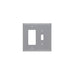 Pass And Seymour Trademaster Wall Plate Jumbo 2-Gang 1 Toggle 1 Decorator Gray (TPJ126GRY)