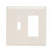 Pass And Seymour Trademaster Wall Plate Jumbo 2-Gang 1 Toggle 1 Decorator Light Almond (TPJ126LA)