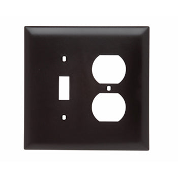 Pass And Seymour Trademaster Wall Plate Jumbo 2-Gang 1 Toggle Duplex (TPJ18)